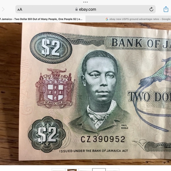 Jamaica two dollar bill 1987 $2 money 87 Bob Marley One Love  Bundle only - Picture 5 of 7